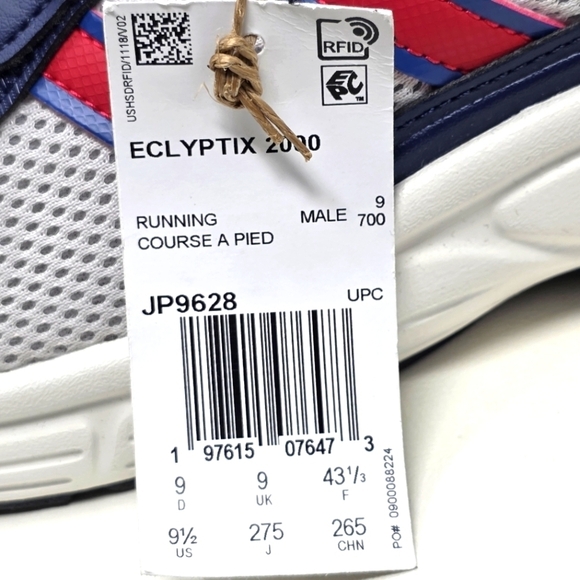 Adidas Men\'s Eclyptix 2000 Sneakers Shoes Blue Red White JP9628 Size 9.5 New main image 5